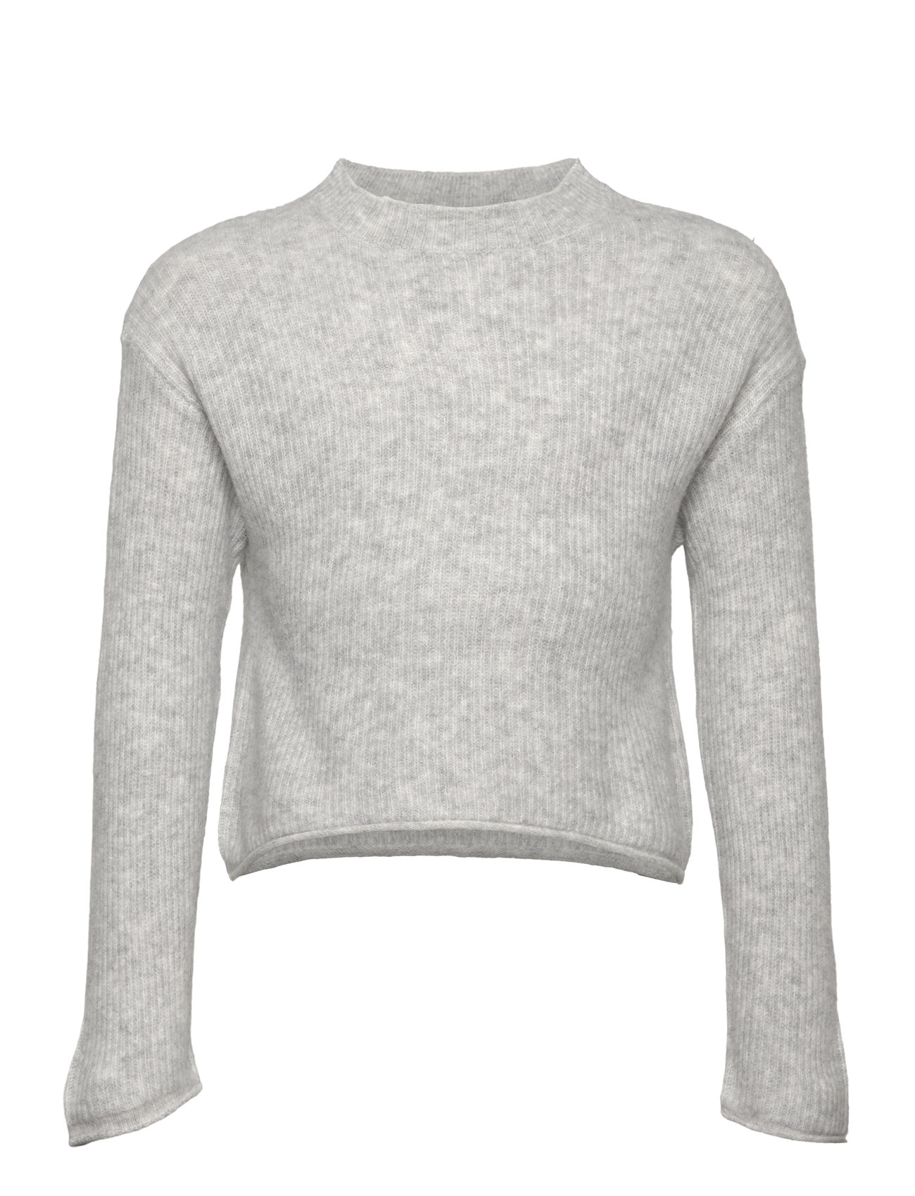 Ribbed Knit Sweater Grey Mango