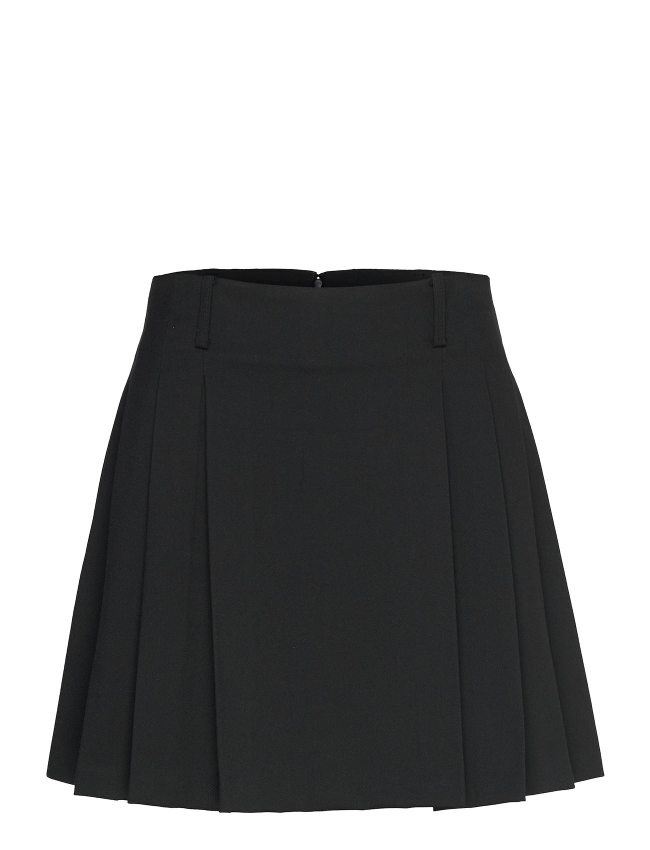 Mango Pinstriped Pleated Skirt Svart