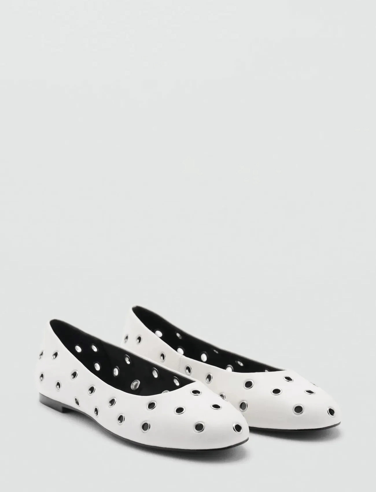 Mango Die-Cut Ballerinas, 37, White, Sko > Ballerinaer, Dame