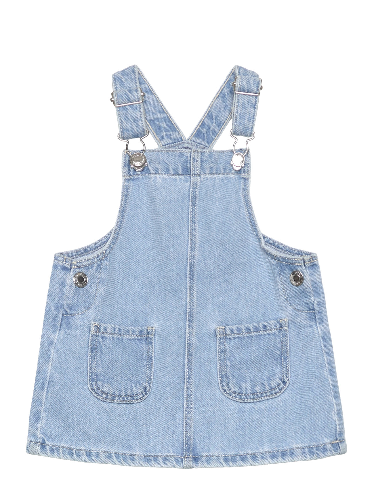 Mango Short Denim Pinafore Blå