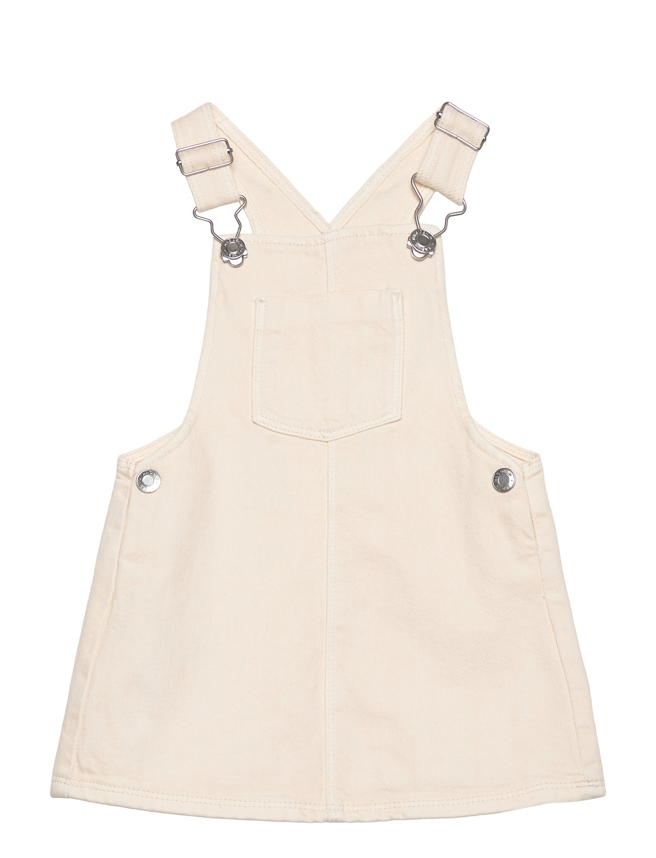 Mango Short Denim Pinafore Beige