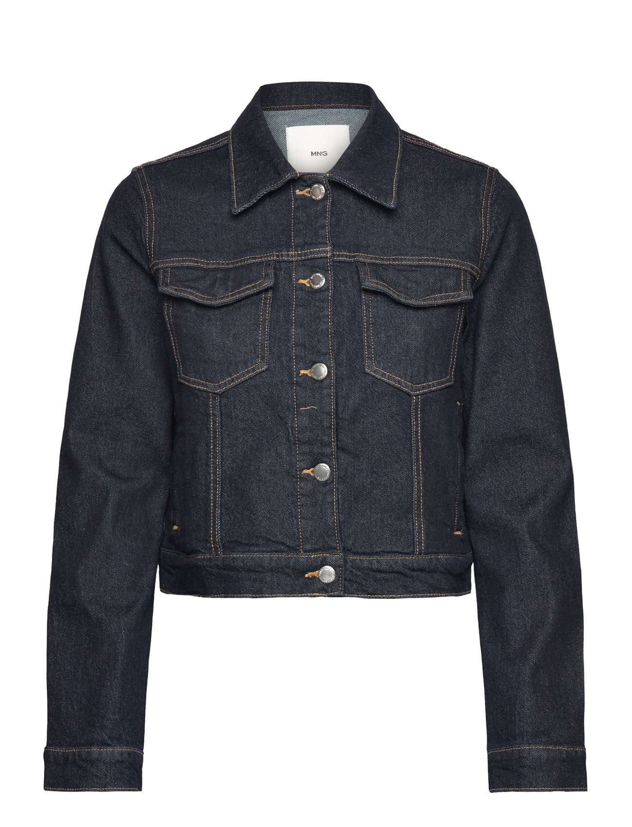 Denim Jacket Pockets Dongerijakke Denimjakke Navy Mango