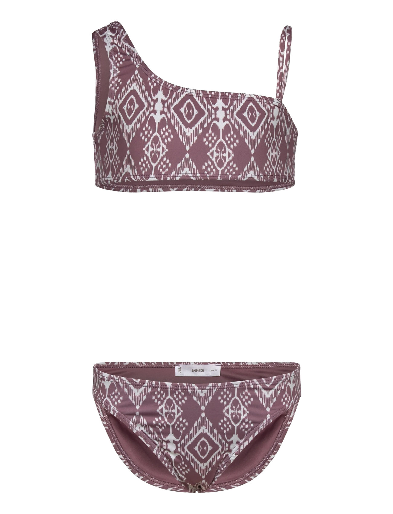 Bikini With Ethnic Print Bikini Burgundy Mango