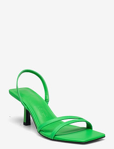 TRIANGLE - sandaler med hæl - green