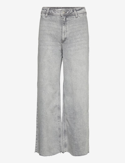 CATHERIN - brede jeans - grey denim
