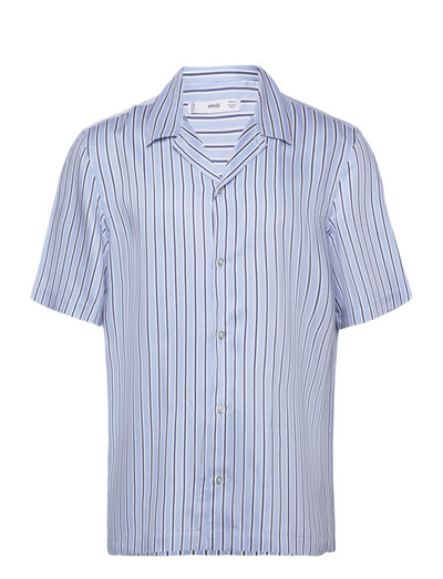 Mango Regular-fit Striped Bowling Shirt - Kortärmade - Boozt.com