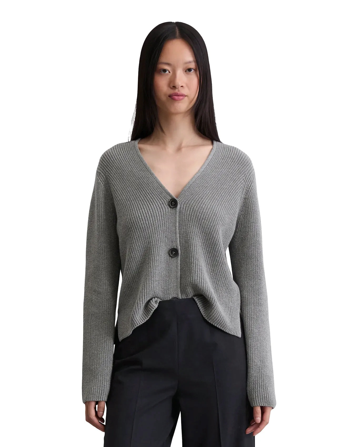 Marc O'Polo Cardigans Long Sleeve, L, Grey, Strik > Cardigans, Dame