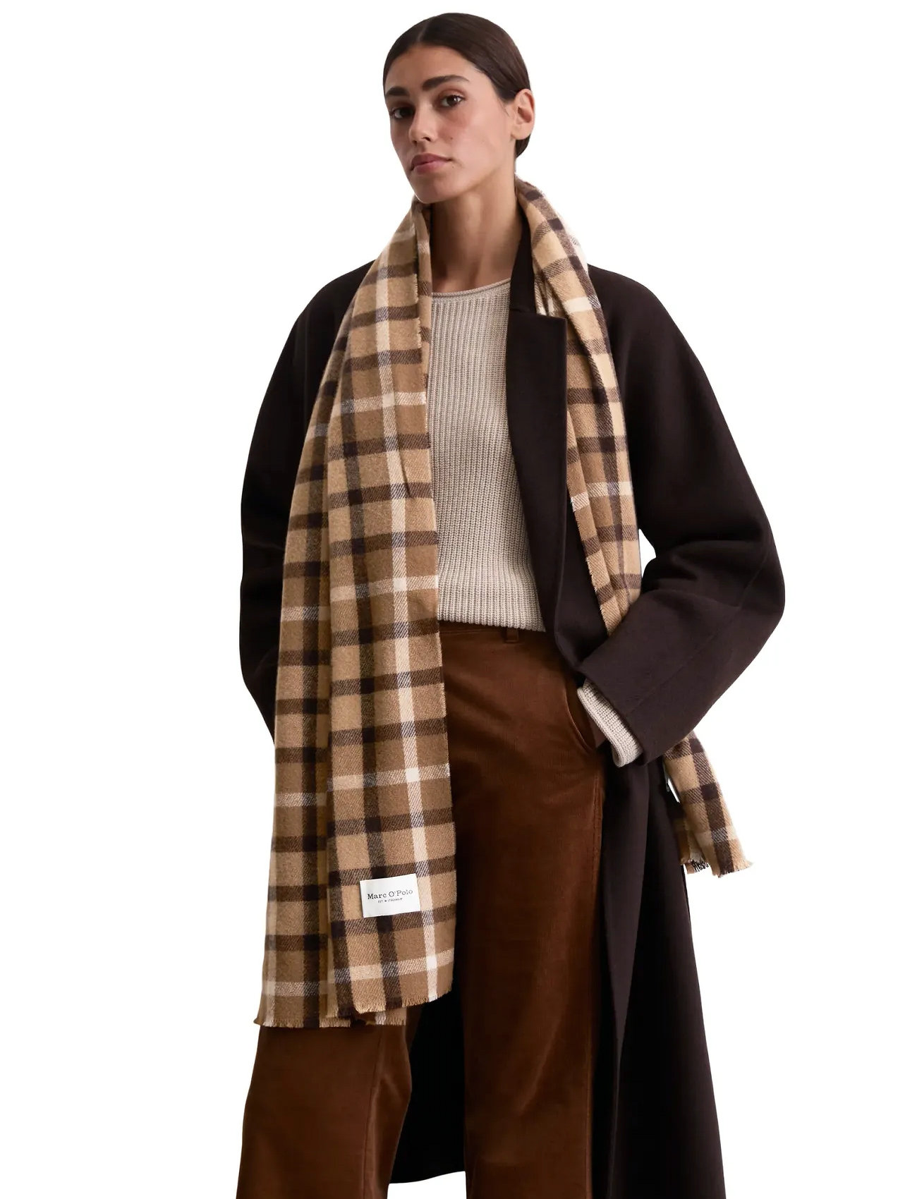 Marc O'Polo Scarves, One Size, Brown, Tørklæder > Vintertørklæder, Dame