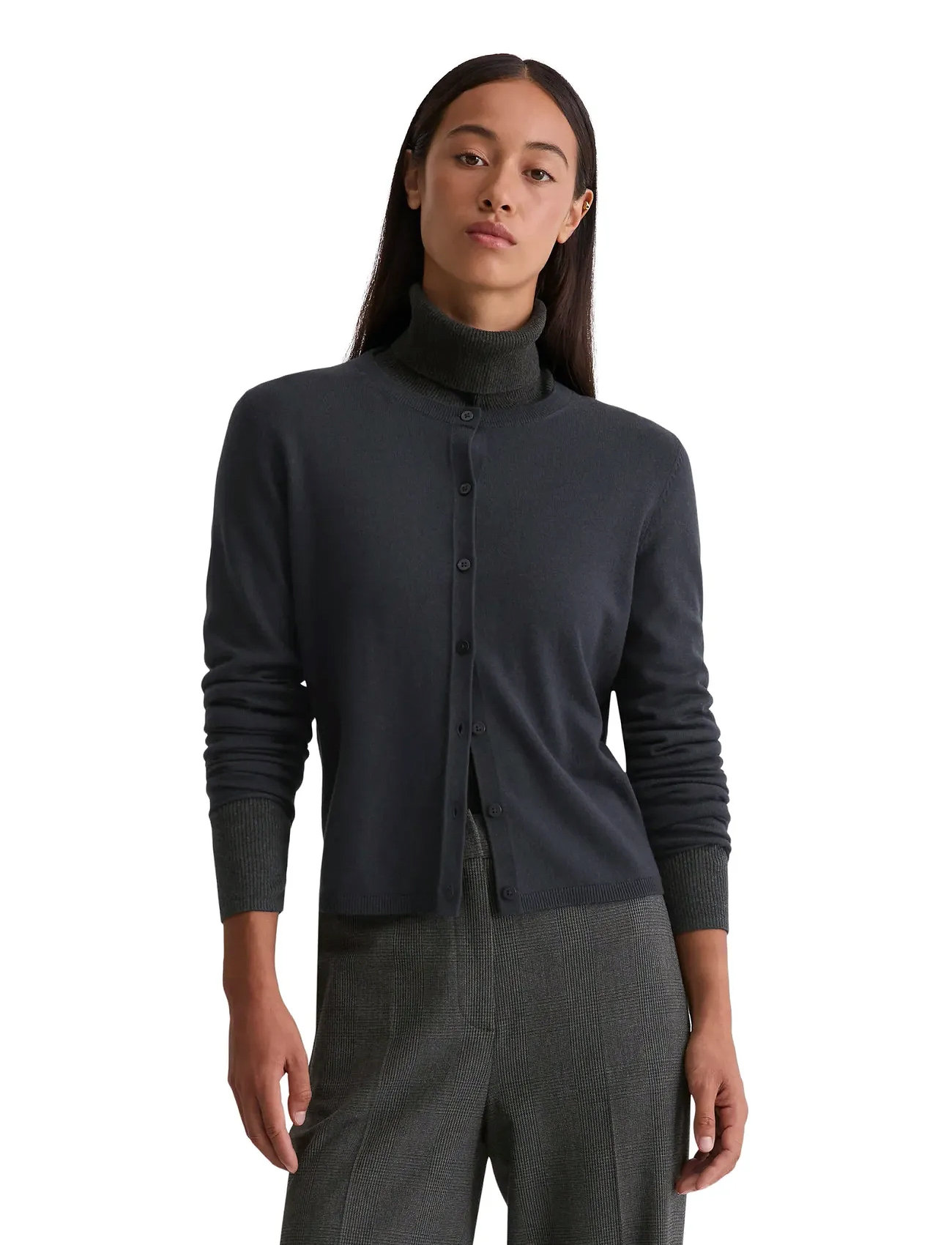 Marc O'Polo Cardigans Long Sleeve, L, Navy, Strik > Cardigans, Dame