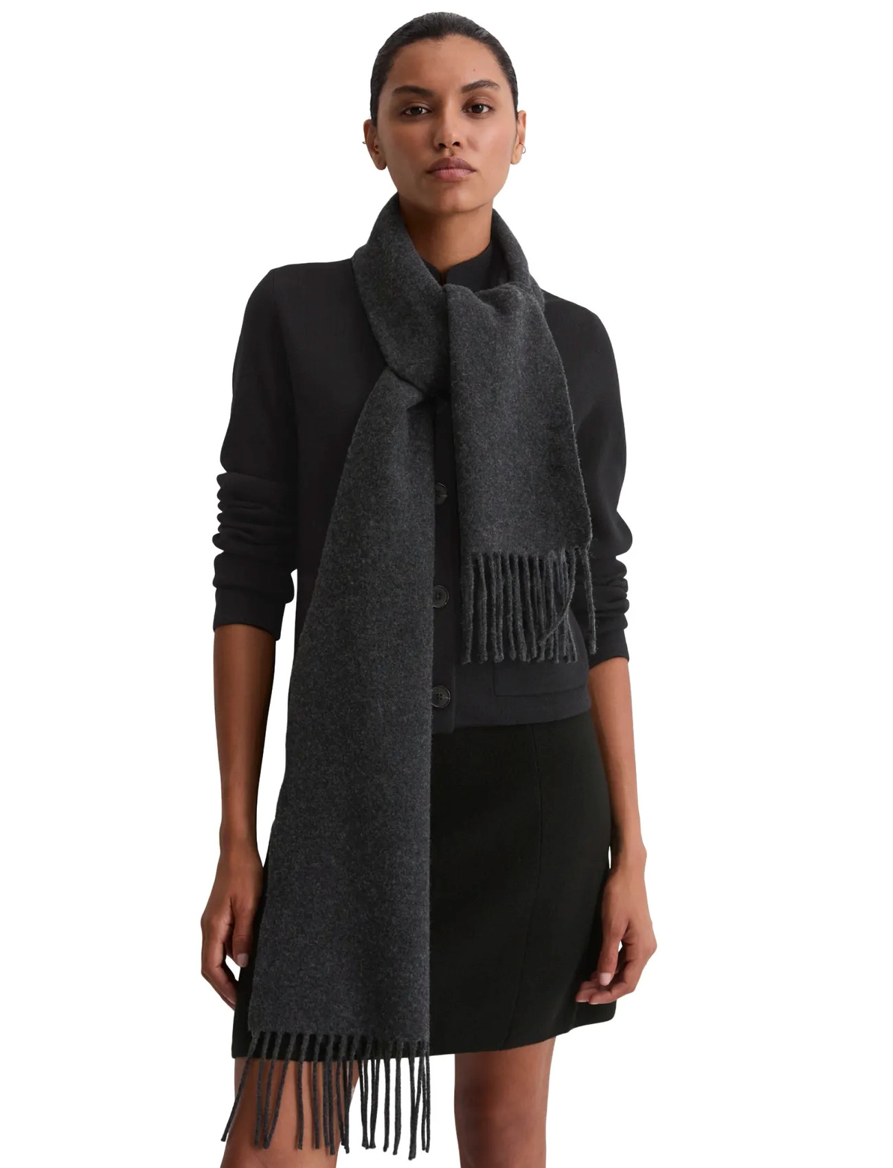 Marc O'Polo Scarves, One Size, Grey, Tørklæder > Vintertørklæder, Dame