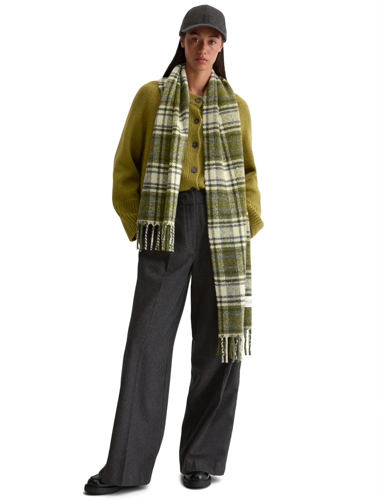 Marc O'Polo Scarves, One Size, Khaki green, Tørklæder > Vintertørklæder, Dame