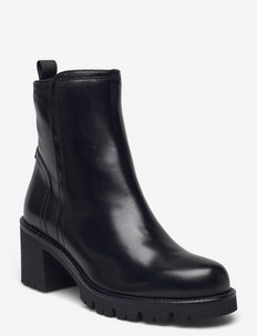 MID HEEL BOOTIE - heeled ankle boots - black