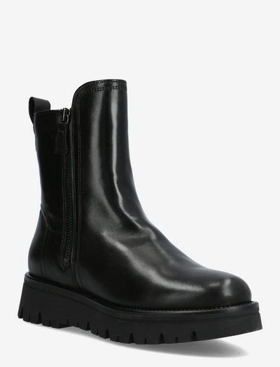 FLAT HEEL BOOTIE - flat ankle boots - black