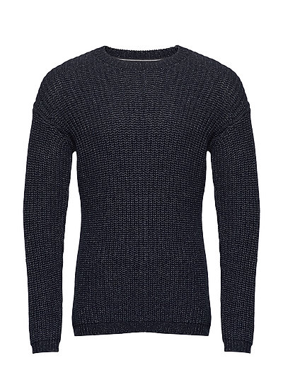 Pullover Strickpullover Rundhals Blau MARC O'POLO