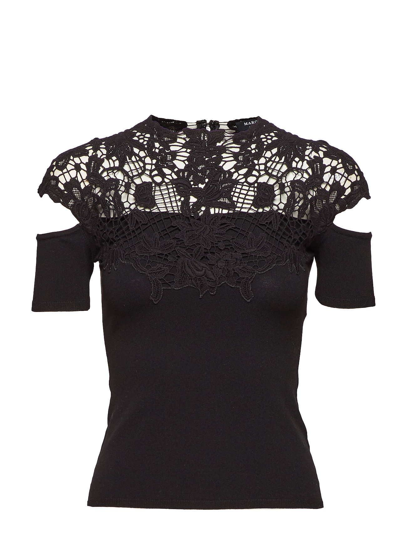 Malia Macrame Seater Top Blouse Korte Mouwen Zwart Marciano By Guess marciano by guess kopen in de aanbieding Malia Macrame Seater Top Blouse Korte Mouwen Zwart Marciano By Guess marciano by guess kopen in de aanbieding
