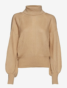 BEATRICE SWEATER TOP - WARM BEIGE