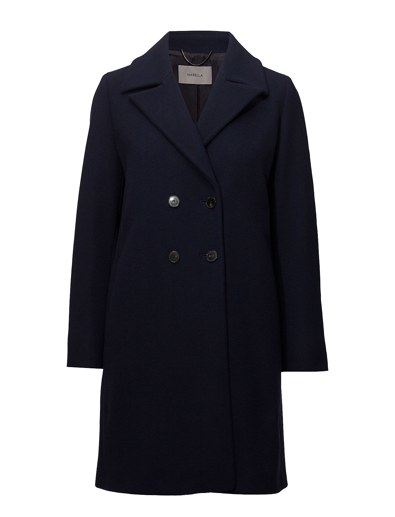 Diesel Wollen Jas Lange Blauw Marella marella kopen in de aanbieding