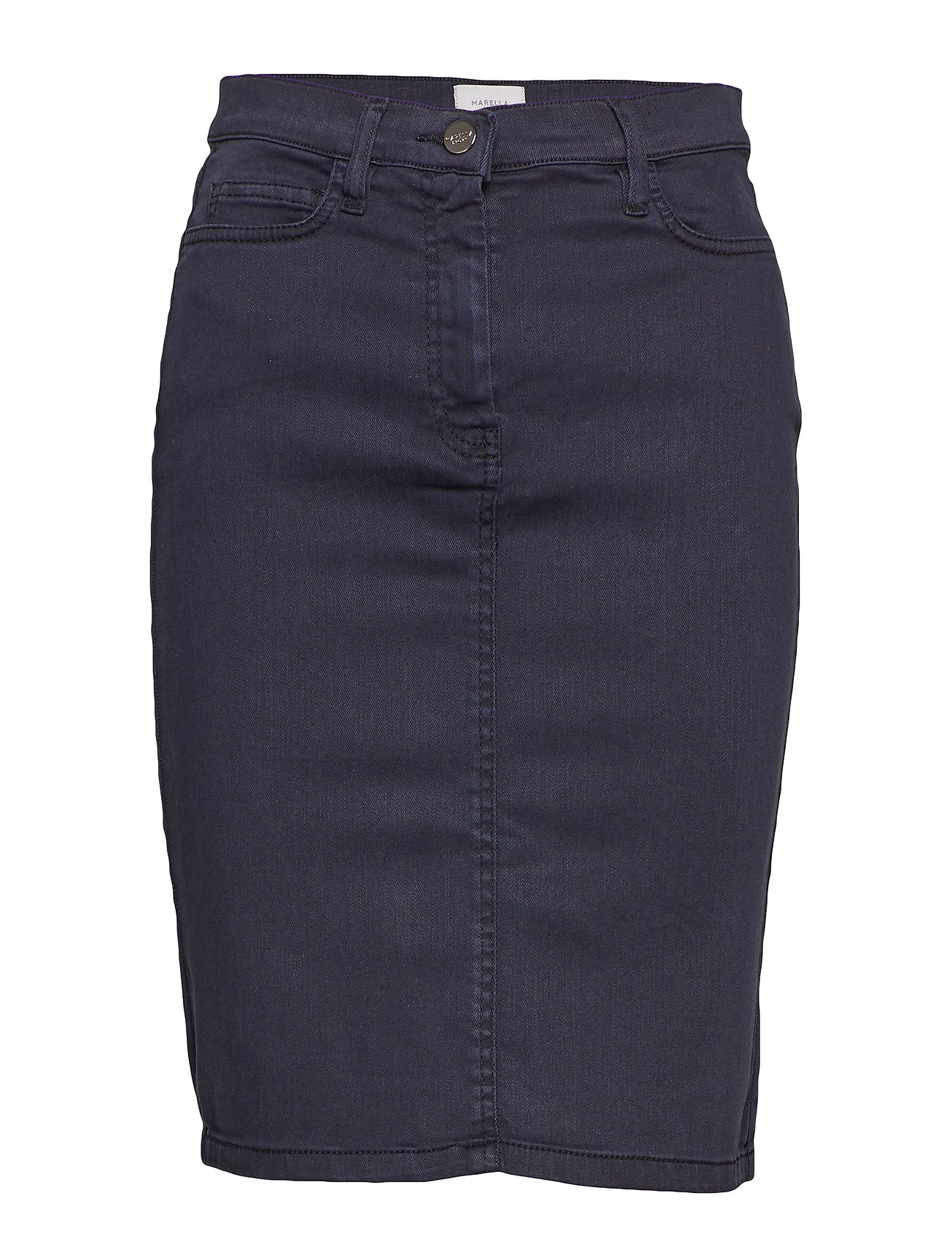 Draghi Rok Knielengte Blauw Marella marella kopen in de aanbieding