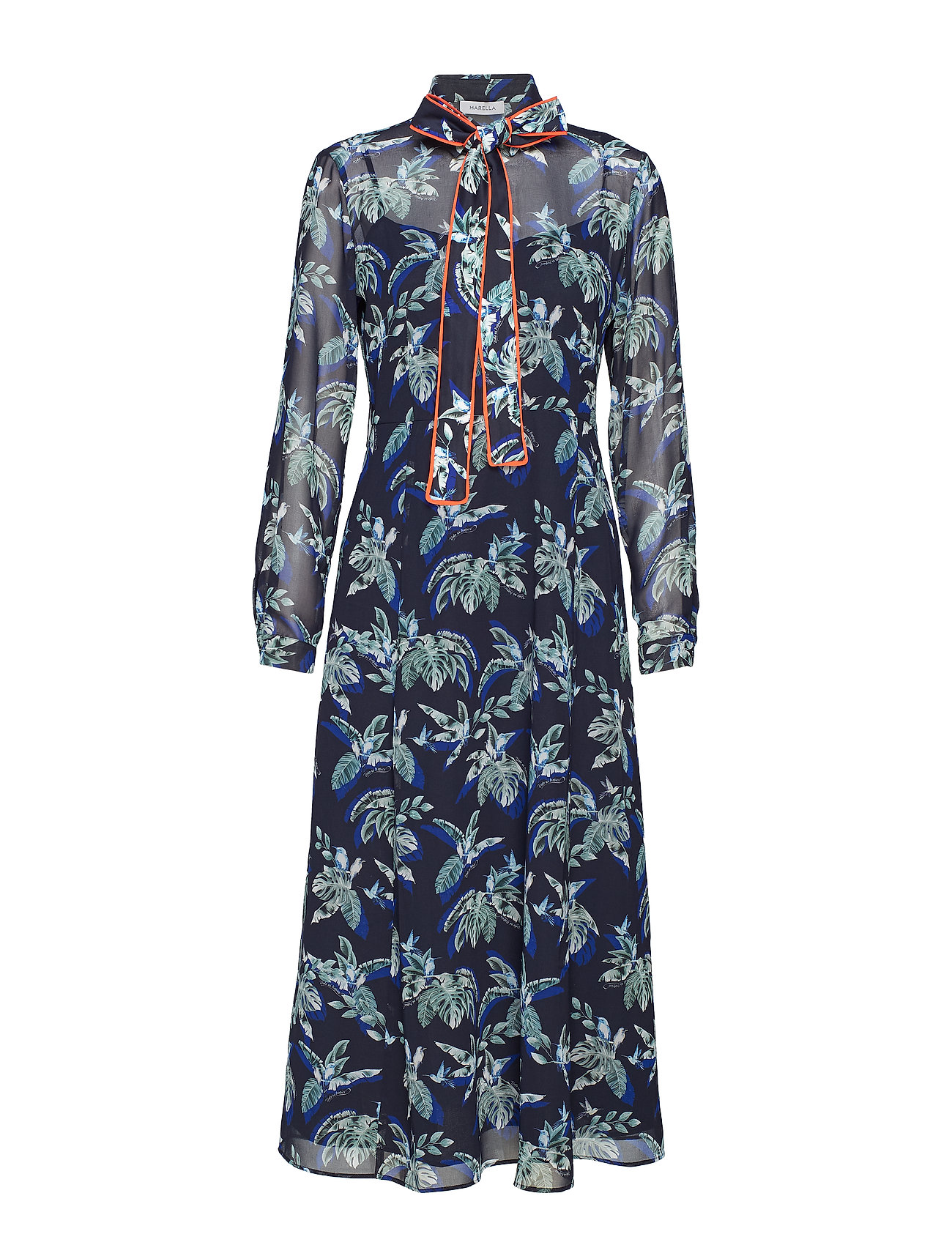 Salima Jurk Knielengte Blauw Marella marella kopen in de aanbieding Salima Jurk Knielengte Blauw Marella marella kopen in de aanbieding
