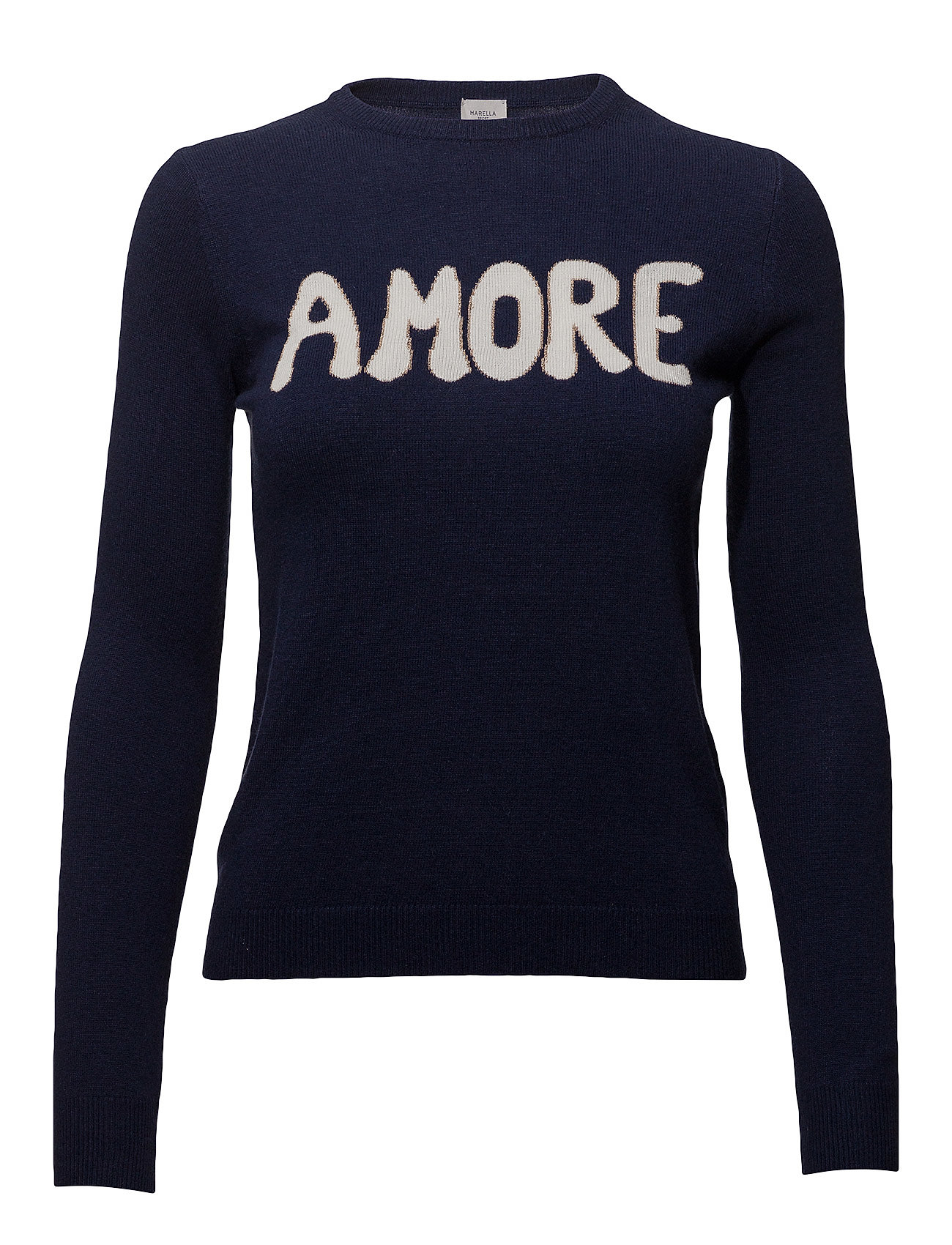 Pompeo Gebreide Trui Blauw Marella marella kopen in de aanbieding Pompeo Gebreide Trui Blauw Marella marella kopen in de aanbieding