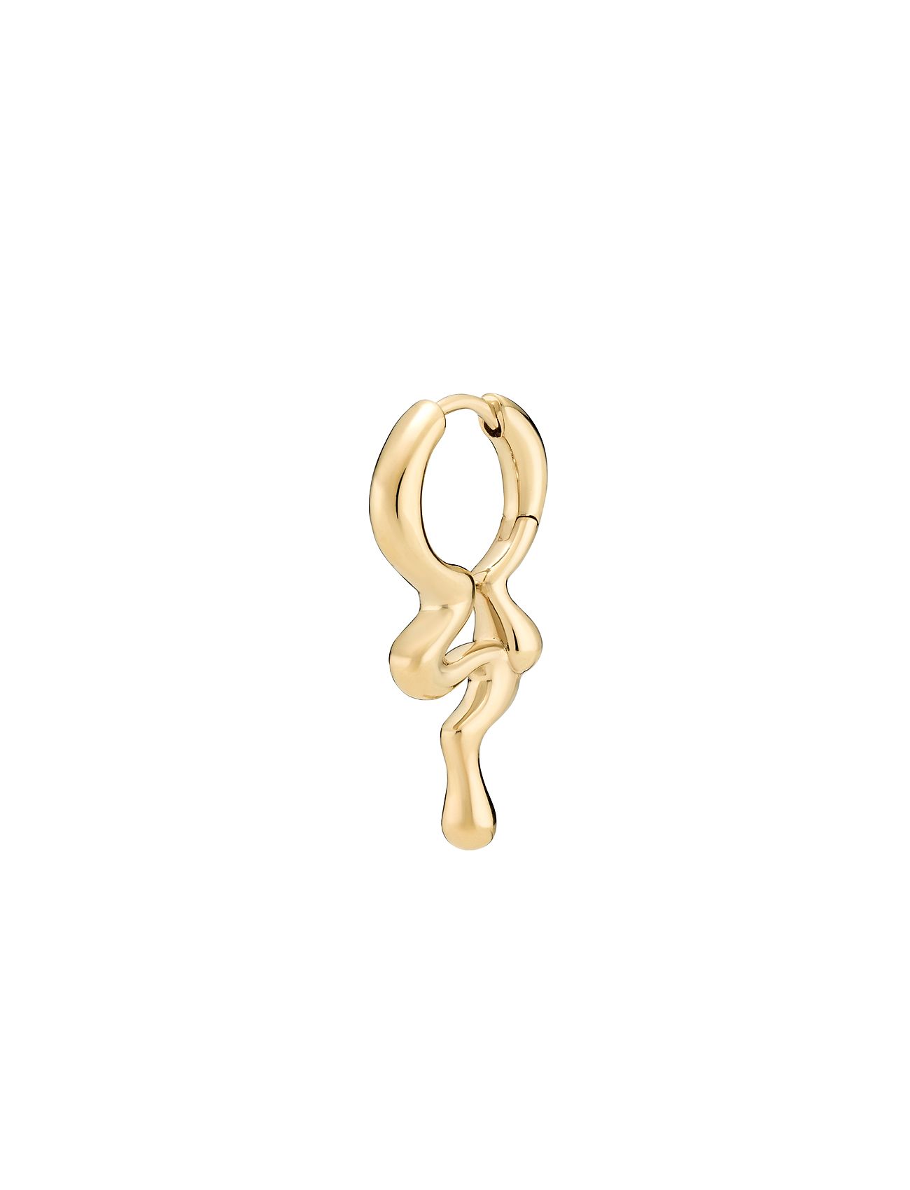 MARIA Schwarz Maya Huggie Gold - One Size - Damen