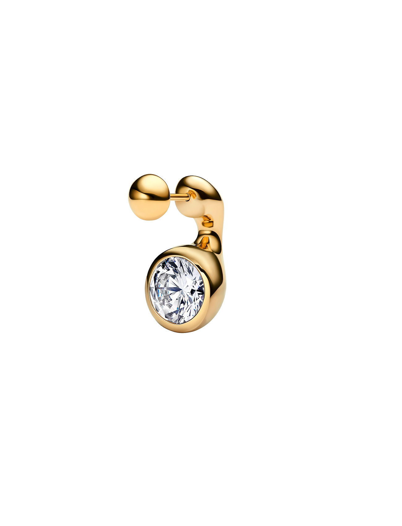 MARIA Schwarz Mermaid Ohrring Gold Gold - One Size - Damen