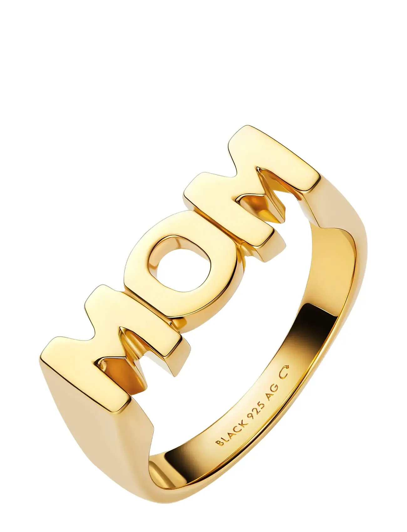 MARIA Schwarz Mom Ring Gold - 52 - Damen