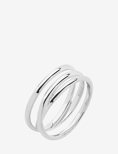 Emilie Wrap Ring - sormukset - silver hp