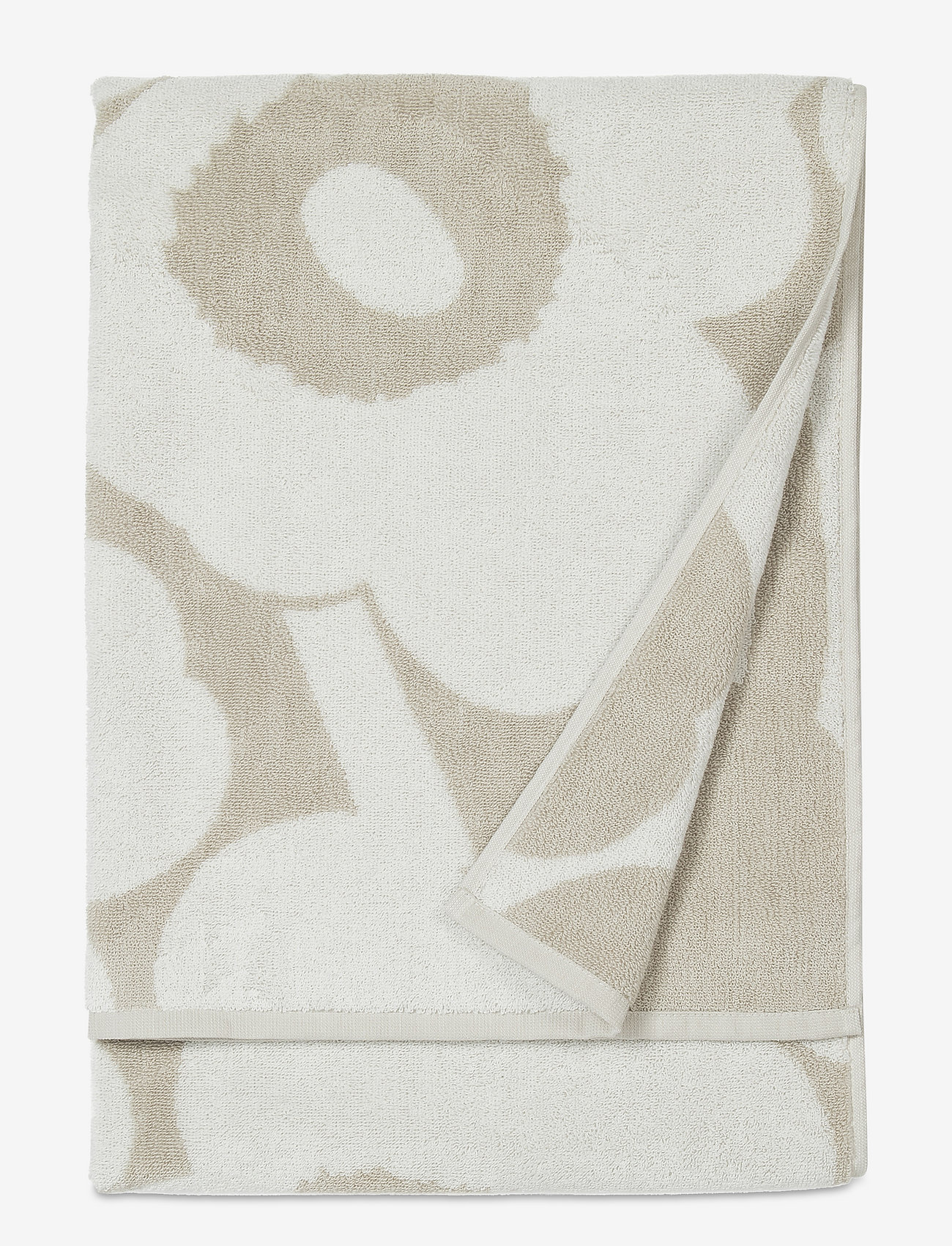 Marimekko Home - UNIKKO BATH TOWEL - bath towels - beige, white - 1