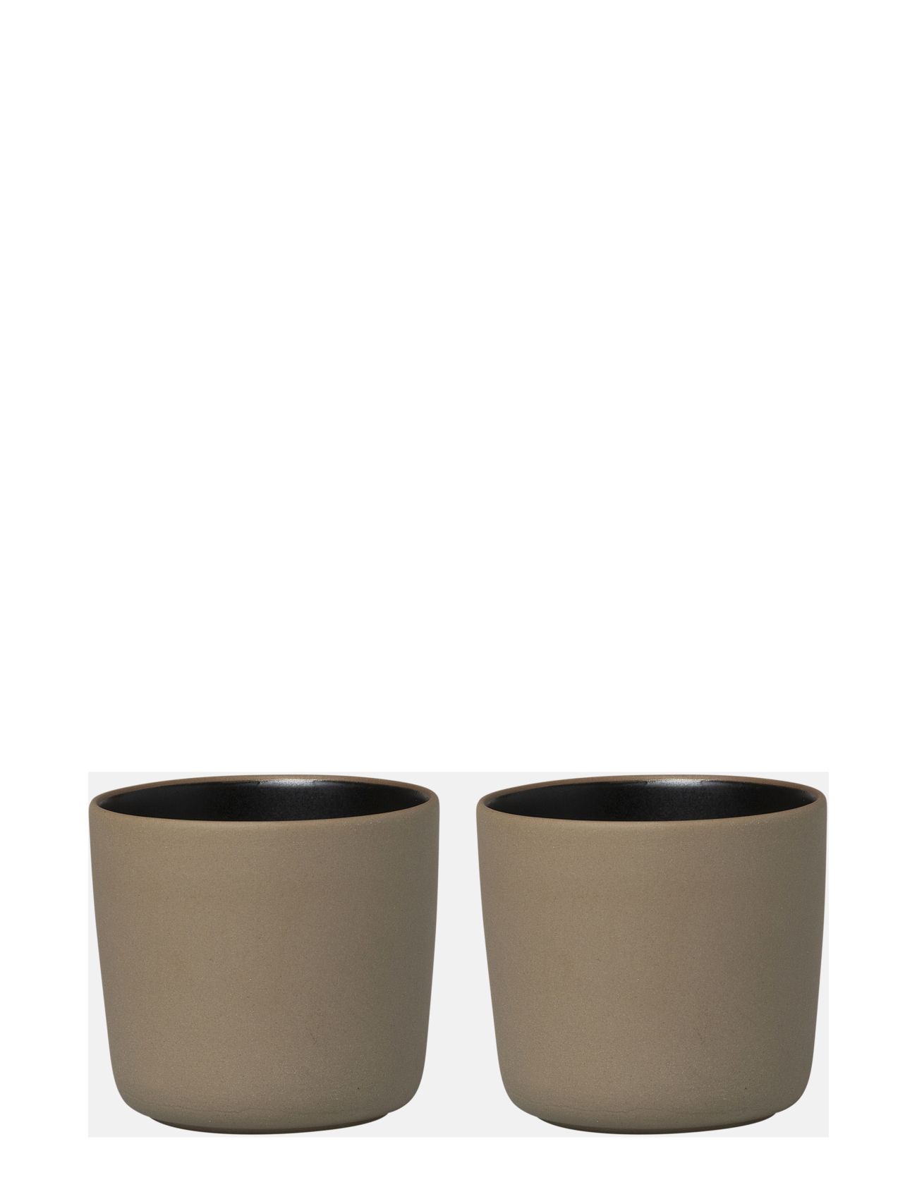 Marimekko Home Oiva Coffee Cup 2Pcs W/O Handles, 20 CL, Brown, Kopper & Krus > Kaffekopper, Unisex