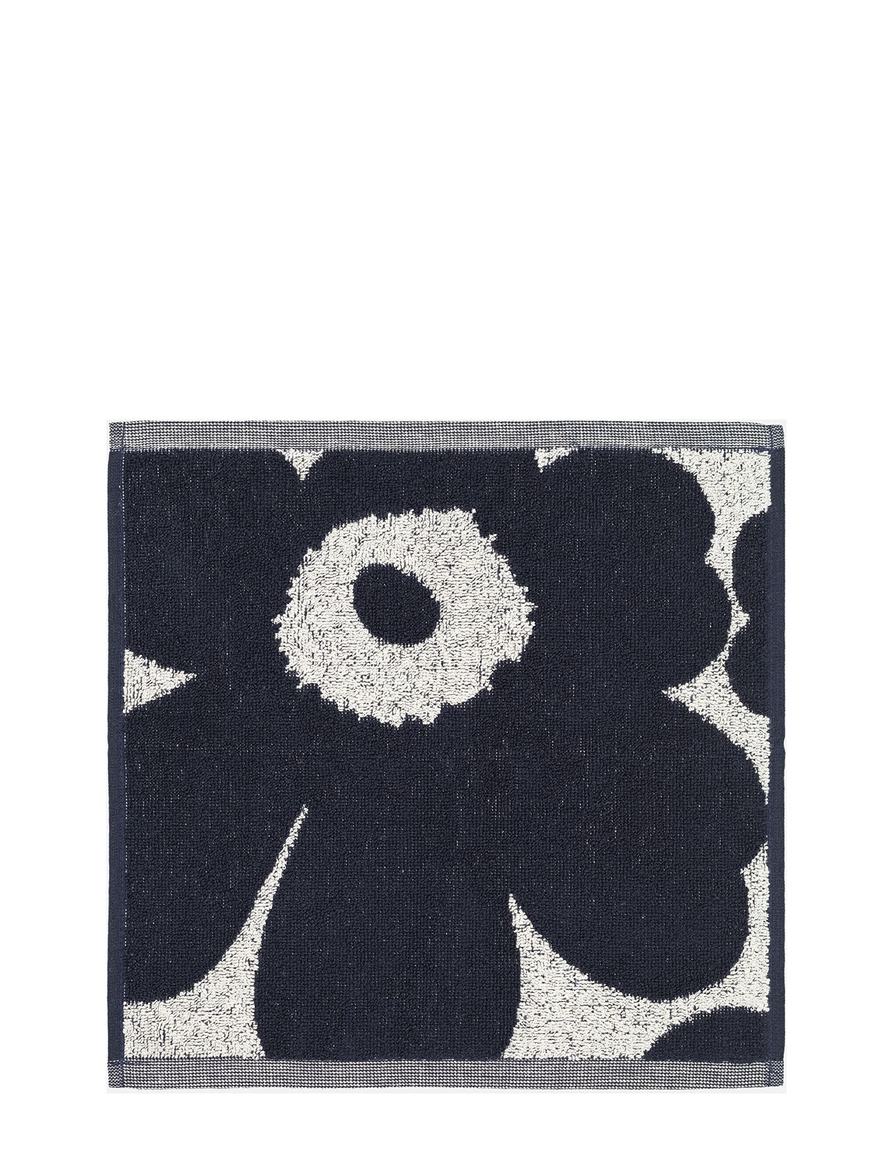 Unikko Co/Li Mini Towel 30X30 Home Textiles Bathroom Textiles Towels & Bath Towels Face Towels Black Marimekko Home