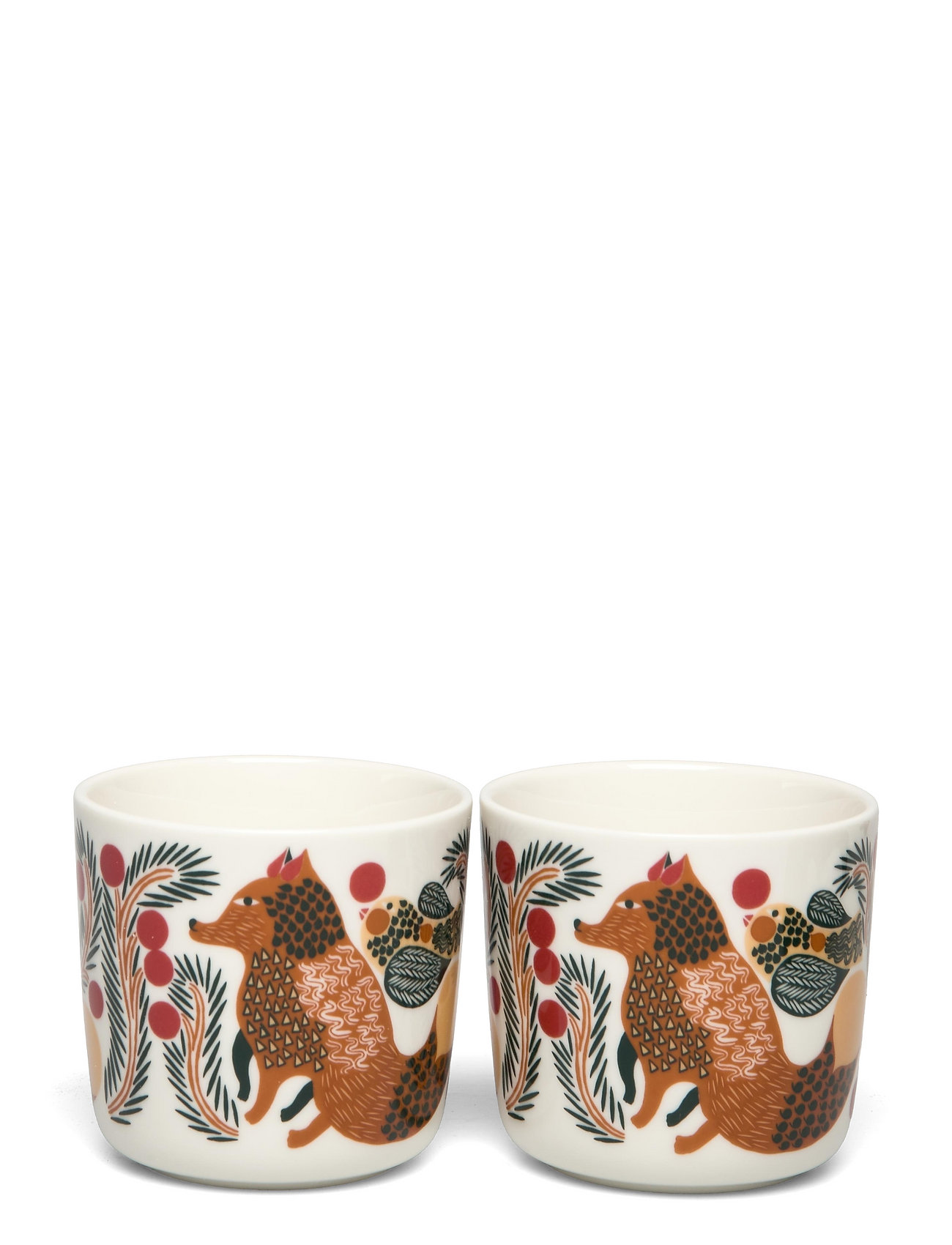 Ketunmarja Coffee Cup W/Out H 2Pcs Home Tableware Cups & Mugs Coffee Cups Brown Marimekko Home