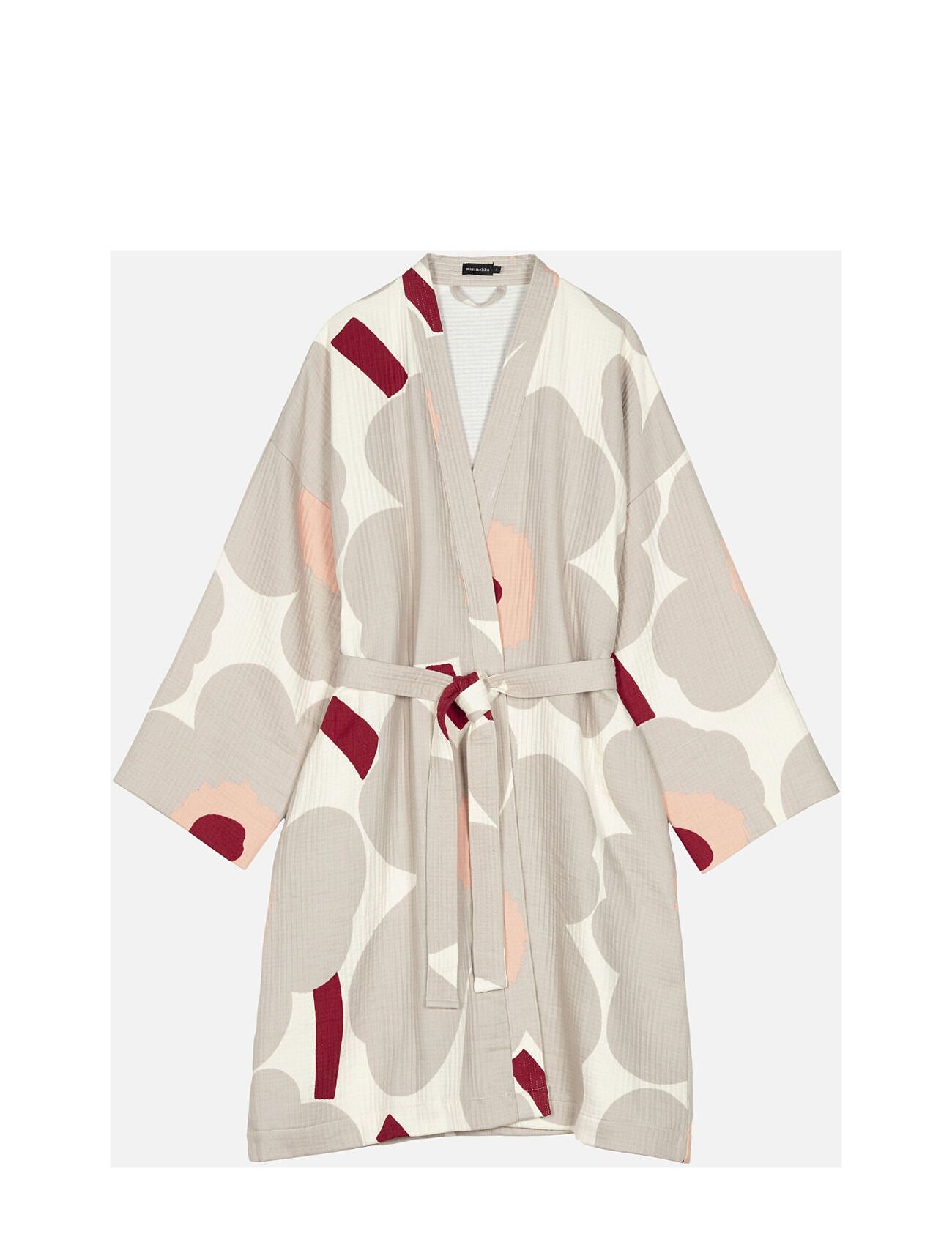 Unikko Bath Robe Grey Marimekko Home