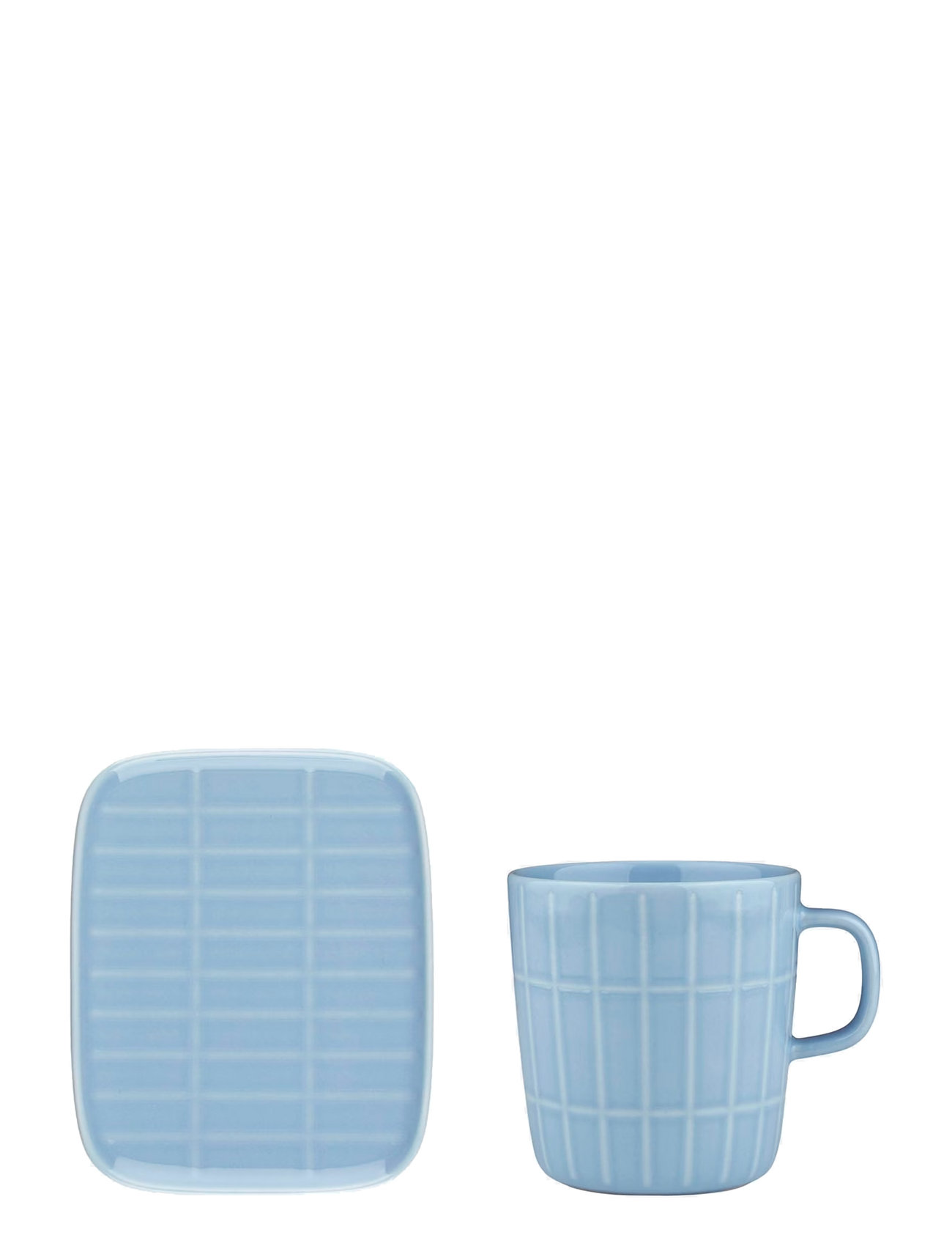 Tiiliskivi Mug 4 Dl+ Plate Blue Marimekko Home