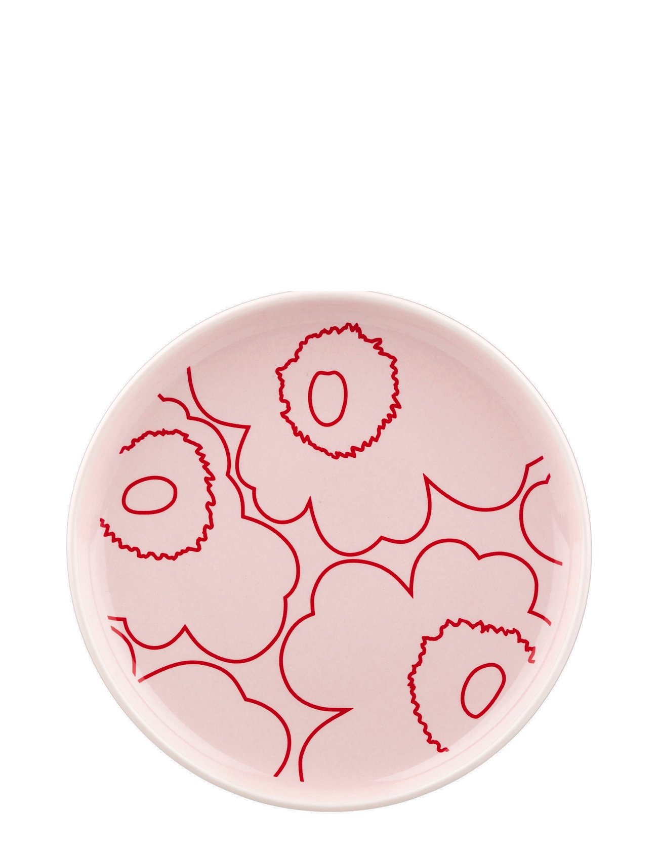 MARIMEKKO Einrichtung Piirto Unikko Plate 13,5 Cm Pink - Ø 13.5 CM - Unisex