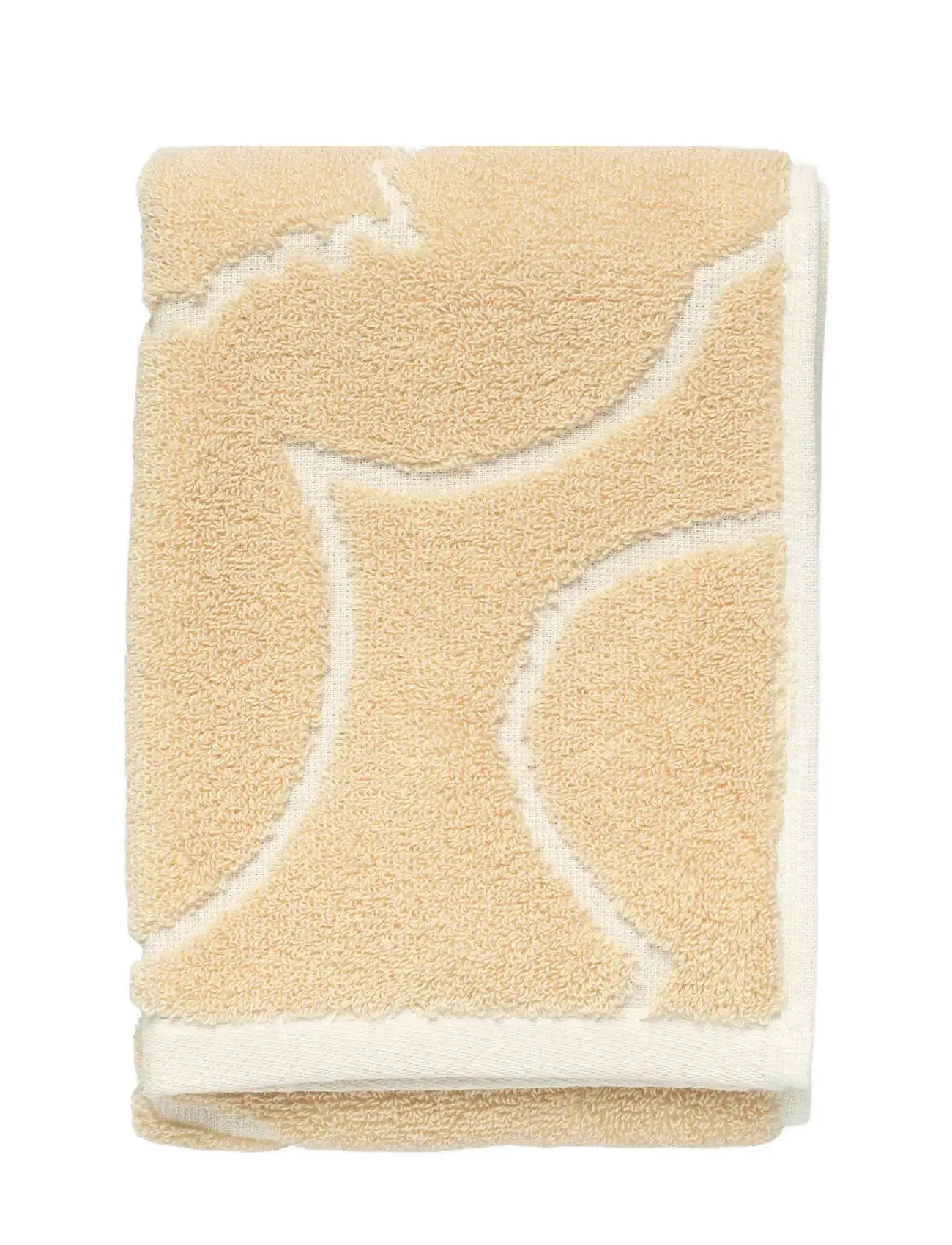 Marimekko Home Piirto Unikko Guest Towel30X50, 30X50 cm, Beige, Håndklæder Og Badehåndklæder > Ansigtshåndklæder, Unisex