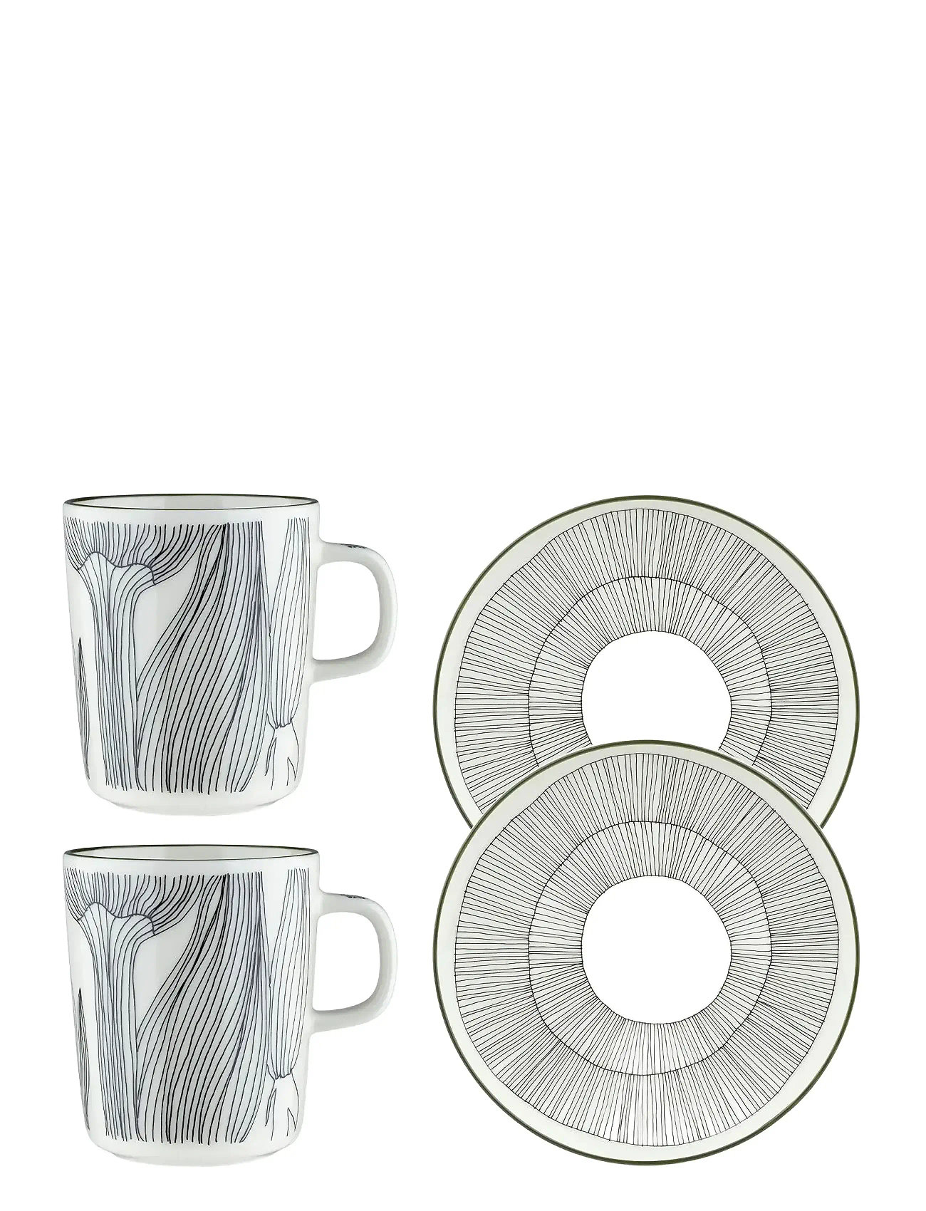 Marimekko Home Kukat Puhkeavat Breakfastset 4, One Size, White, Kopper & Krus > Tekopper, Unisex