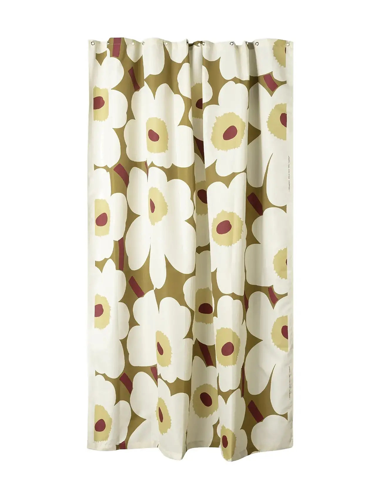 Marimekko Home Unikko Shower Curtain 180X200, 180X200 cm, Multi/patterned, Tekstiler Til Badeværelset > Bruseforhæng, Unisex