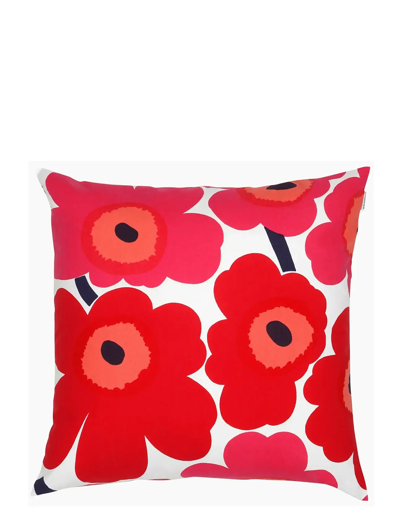 Marimekko Home Pieni Unikko Pillow.c 50X50cm, 50X50 cm, Red, Sengetekstiler > Pudebetræk, Unisex