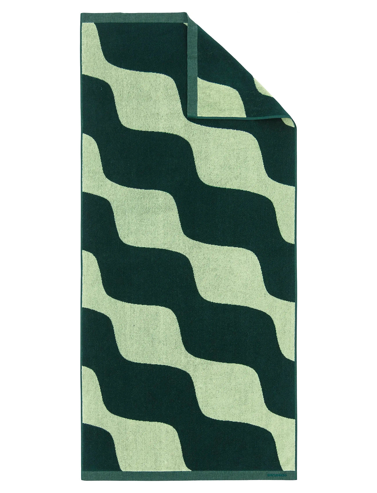 Marimekko Home Taifuuni Bath Towel, 70X150 cm, Green, Håndklæder Og Badehåndklæder > Håndklæder, Unisex