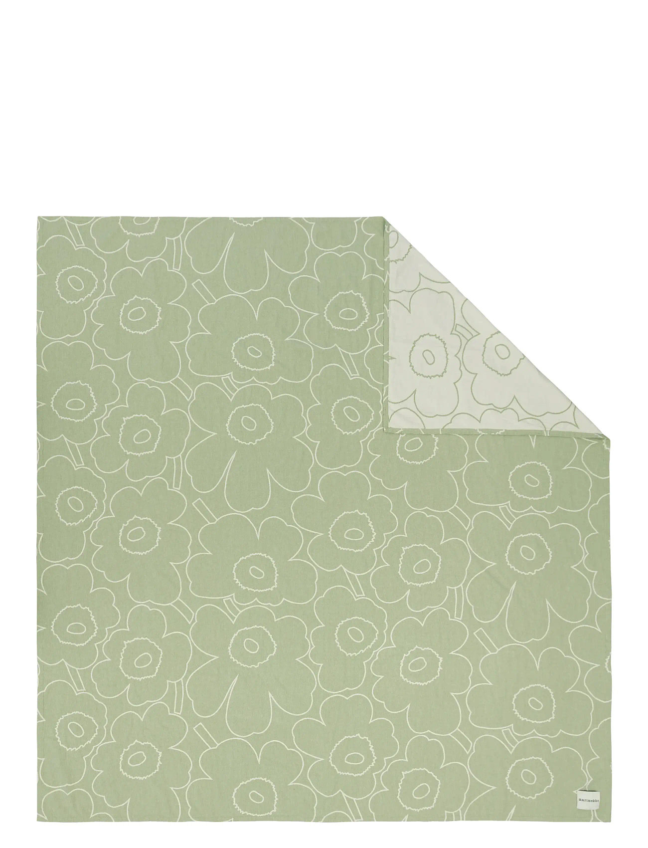 Marimekko Home Piirto Unikko Bedspread, 260X260 cm, Green, Sengetekstiler > Sengetæppe, Unisex