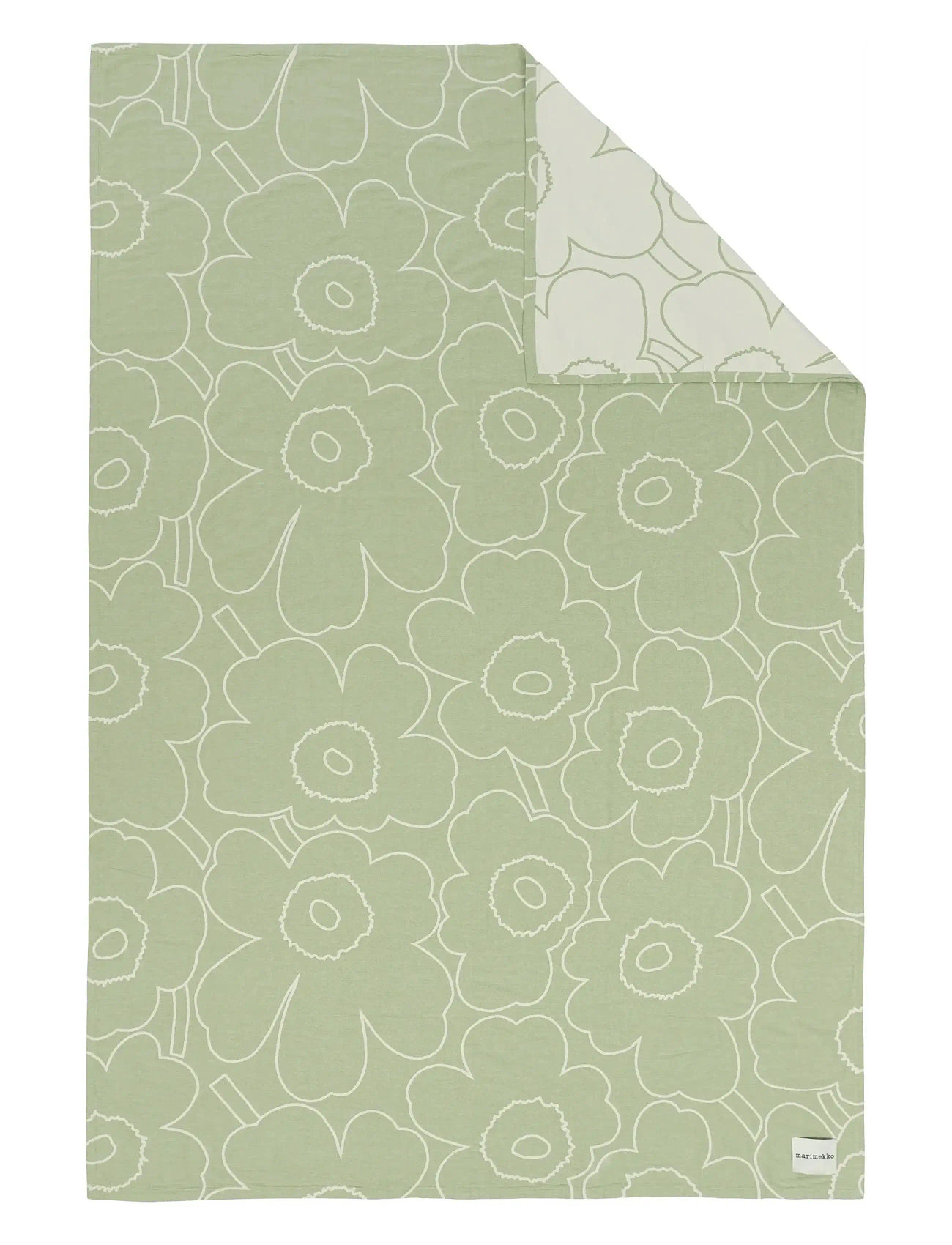 Marimekko Home Piirto Unikko Bedspread, 160X260 cm, Green, Sengetekstiler > Sengetæppe, Unisex