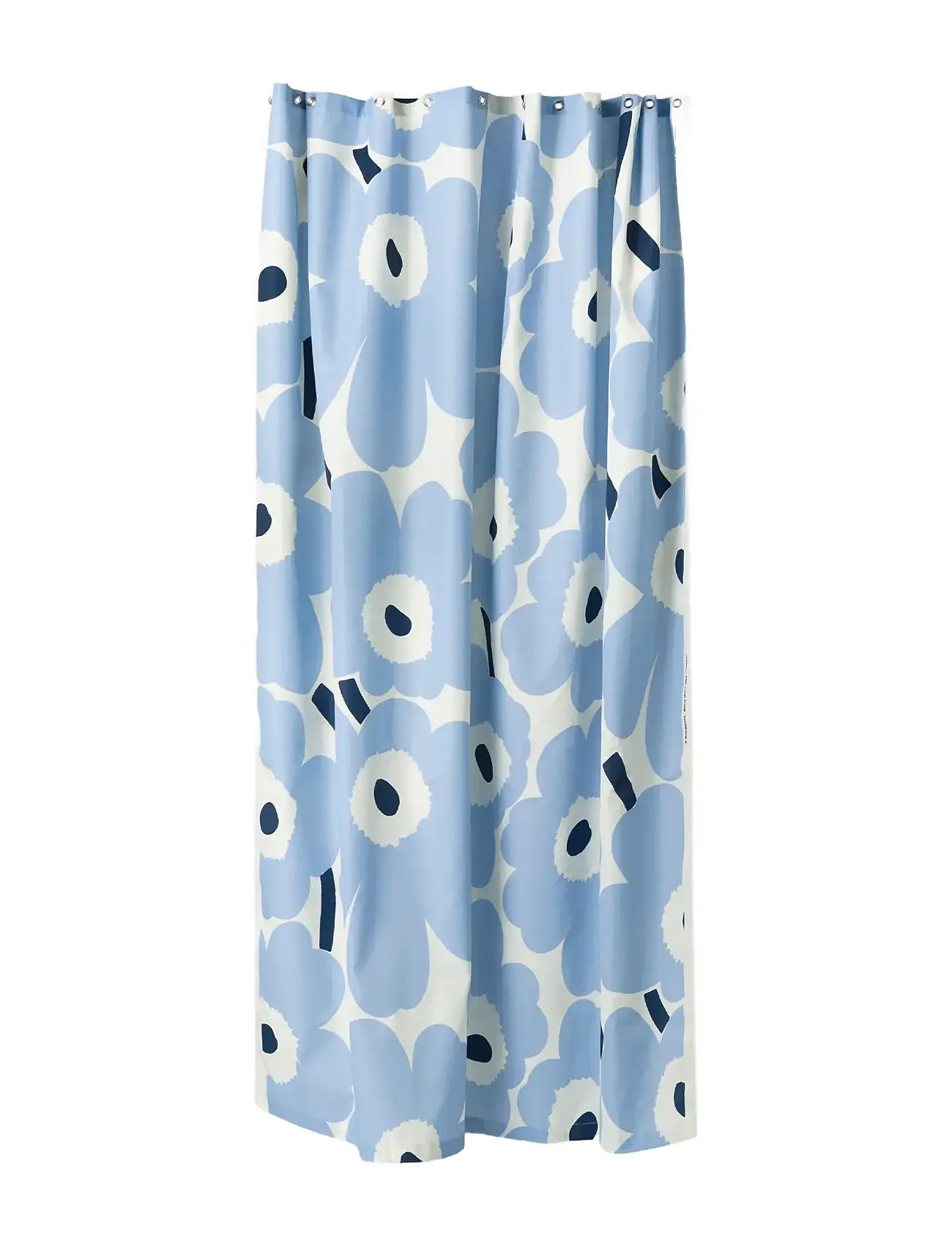 Marimekko Home Unikko Shower Curtain 180X200, 180X200 cm, Blue, Tekstiler Til Badeværelset > Bruseforhæng, Unisex
