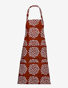 Puketti apron - RED, DARK BLUE, WHITE