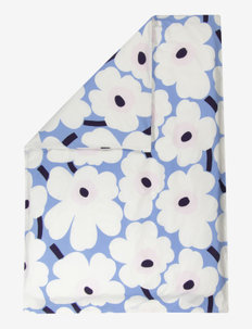 UNIKKO DUVET COVER - SKY BLUE, OFF-WHITE, PLUM