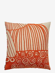 SIIRTOLAPUUTARHA CUSHION COVER - LINEN, ORANGE