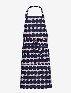 RÄSYMATTO APRON - PINK, DARK BLUE