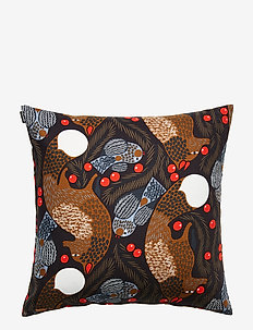Ketunmarja cushion cover - DARK BLUE, BROWN