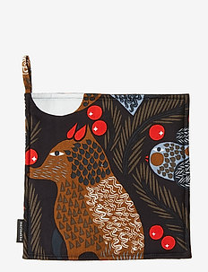 Ketunmarja pot holder - DARK BLUE, BROWN