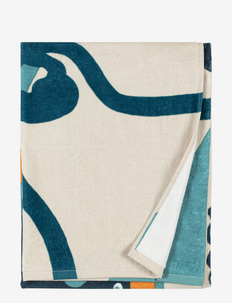 PEPE BEACH TOWEL 100X180 CM - bath towels - off white,turquoise,blue
